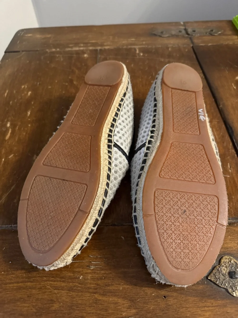 Tory Burch Black and White Colorblock Espadrilles Sz 9.5
